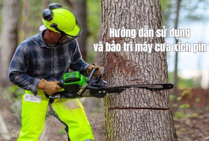Hướng dẫn sử dụng và bảo trì máy cưa xích pin
