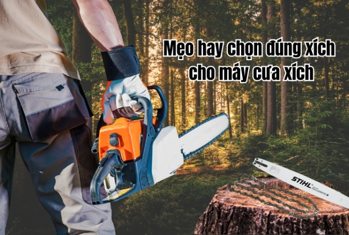Mẹo hay chọn đúng xích cho máy cưa xích