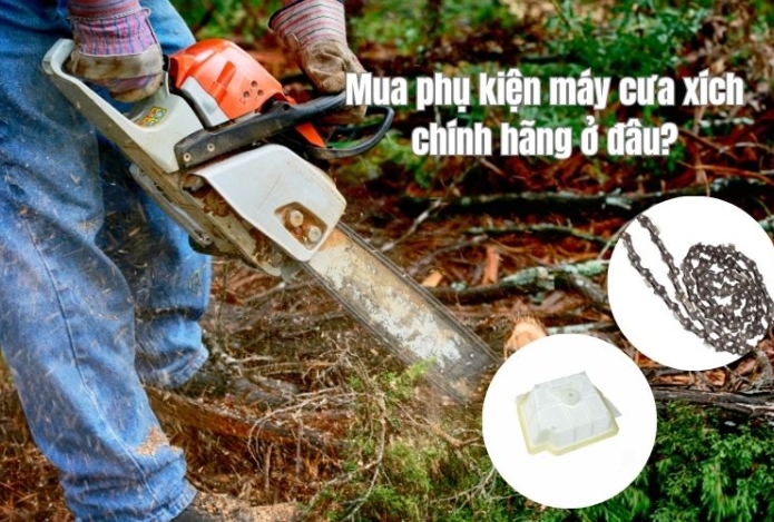 Mua phụ kiện máy cưa xích chính hãng ở đâu?