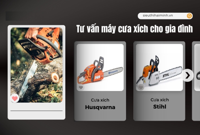Tư vấn máy cưa xích cho gia đình