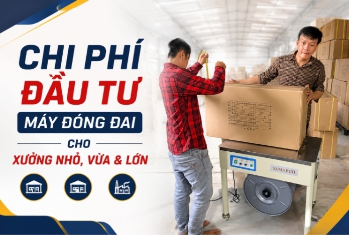 Chi Phí Đầu Tư Máy Đóng Đai Cho Xưởng Nhỏ, Vừa & Lớn