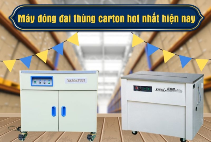 máy đóng đai thùng carton hot nhất hiện nay