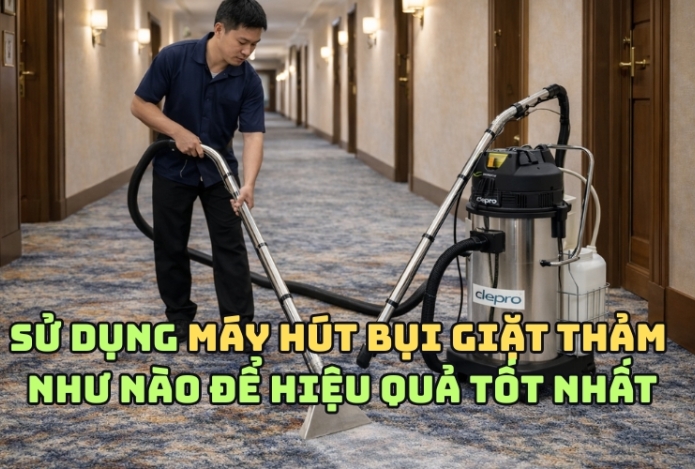 Sử dụng máy hút bụi giặt thảm như nào để hiệu quả tốt nhất