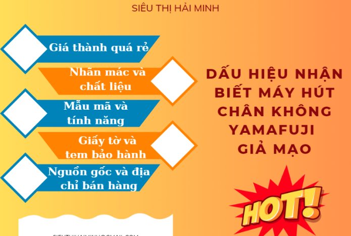 Làm sao để phát hiện máy hút chân không Yamafuji là giả mạo?