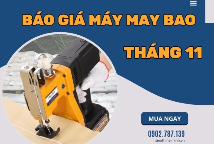Báo giá máy may bao tháng 11 HOT nhất
