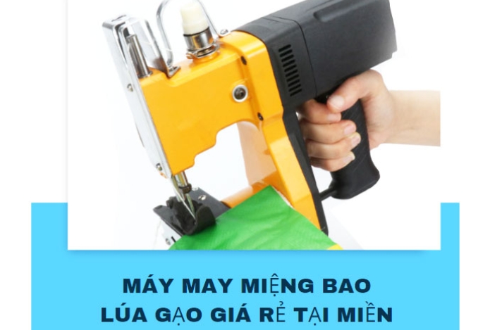 Máy may miệng bao lúa gạo giá rẻ tại miền Tây