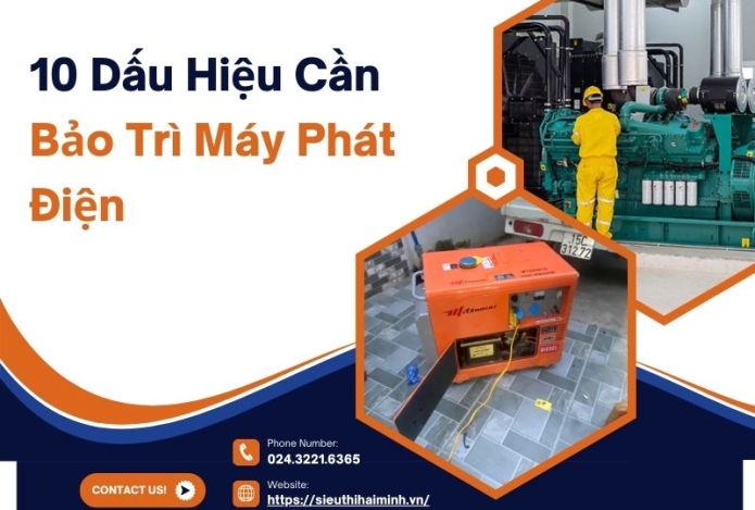 10 Dấu Hiệu Cần Bảo Trì Máy Phát Điện Ngay Lập Tức