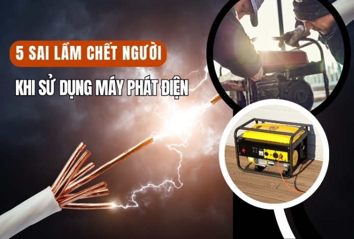 5 Sai Lầm Chết Người Khi Sử Dụng Máy Phát Điện
