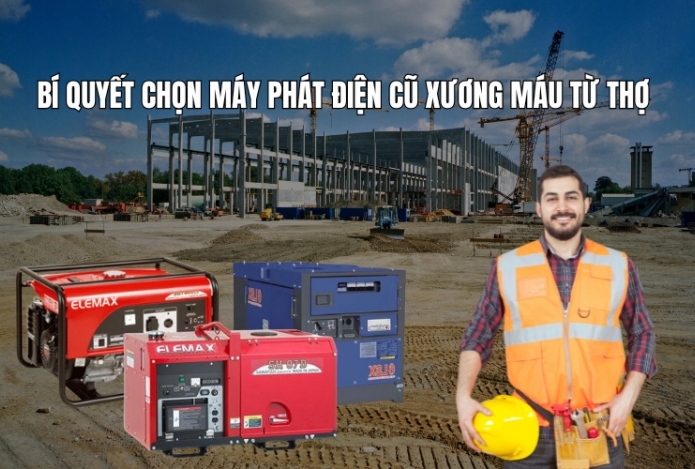 Bí Quyết Chọn Máy Phát Điện Cũ Xương Máu Từ Thợ