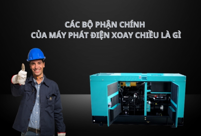 Các bộ phận chính của máy phát điện xoay chiều là gì