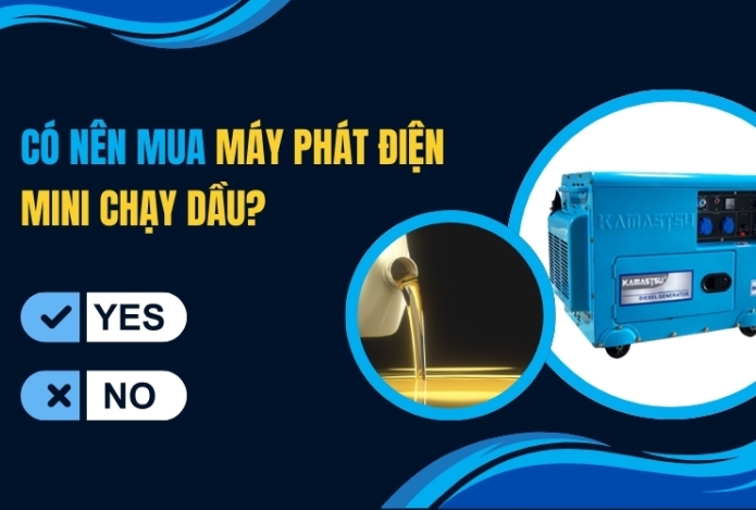 Có Nên Mua Máy Phát Điện Mini Chạy Dầu?