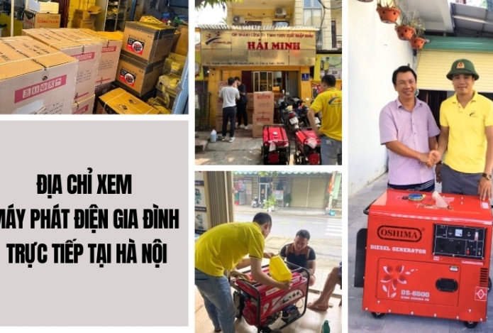 Địa Chỉ Xem Máy Phát Điện Gia Đình Trực Tiếp Tại Hà Nội