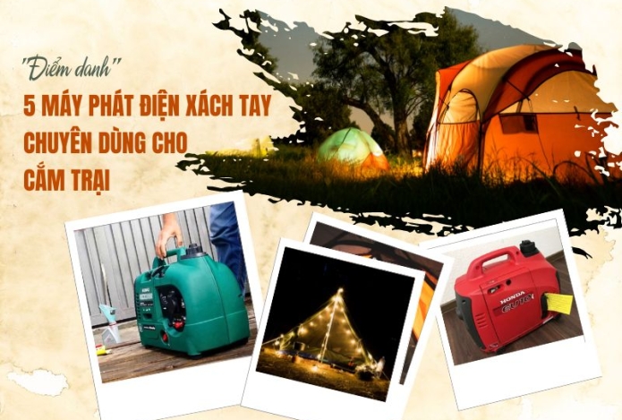 Điểm danh 5 máy phát điện xách tay chuyên dùng cho cắm trại