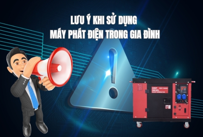 Lưu Ý Khi Sử Dụng Máy Phát Điện Trong Gia Đình