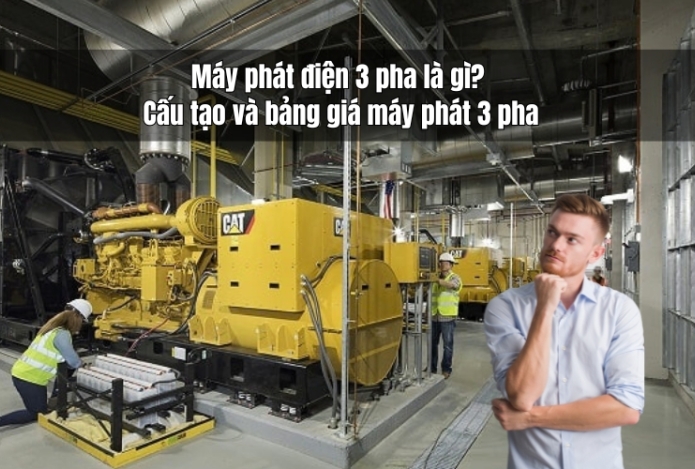 Máy phát điện 3 pha là gì? Cấu tạo và bảng giá máy phát 3 pha