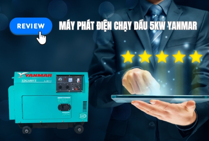 Review Chi Tiết Máy Phát Điện Chạy Dầu 5kw Yanmar