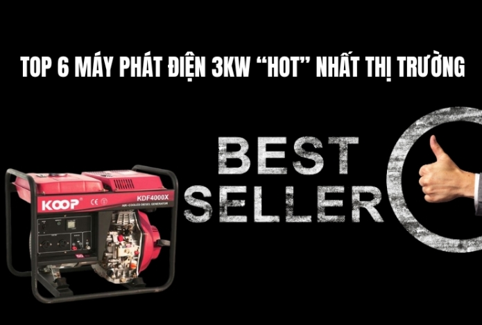 Top 6 Máy Phát Điện 3kw “HOT” Nhất Thị Trường