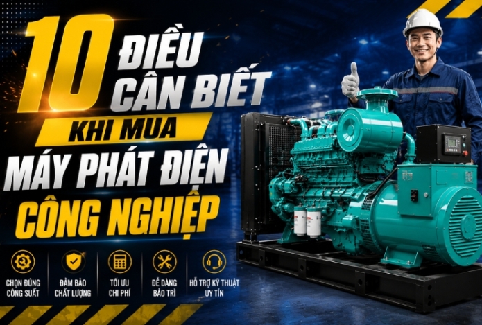 10 Điều Cần Biết Khi Mua Máy Phát Điện Công Nghiệp