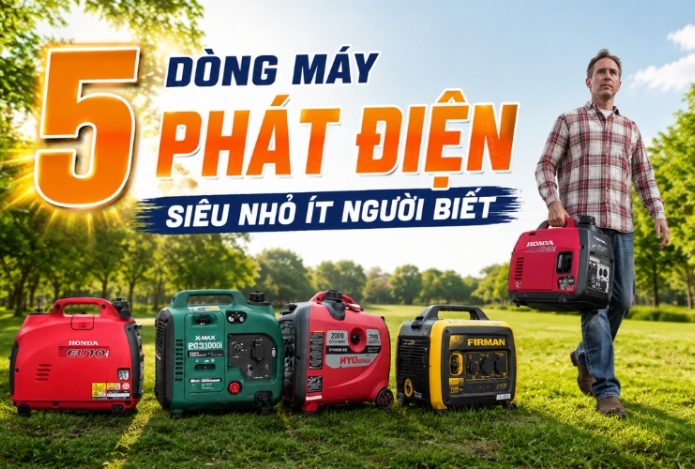 5 dòng máy phát điện siêu nhỏ ít người biết