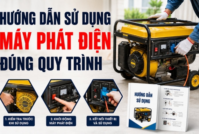 Hướng Dẫn Sử Dụng Máy Phát Điện Đúng Quy Trình