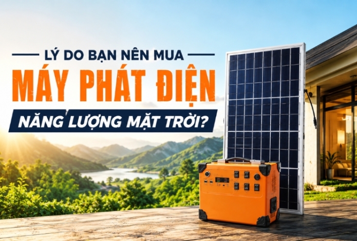 Lý do bạn nên mua máy phát điện năng lượng mặt trời?