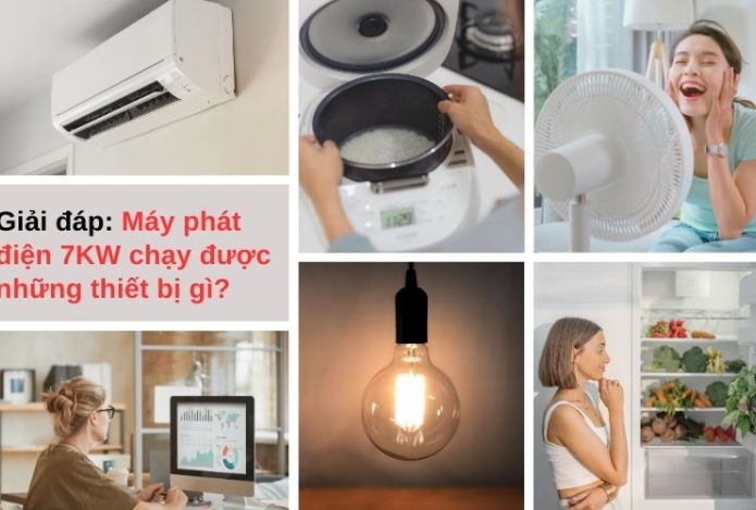 Máy phát điện 7kw chạy được những thiết bị gì