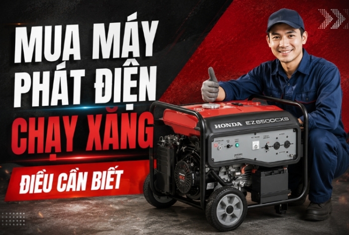Mua máy phát điện chạy xăng - Điều cần biết