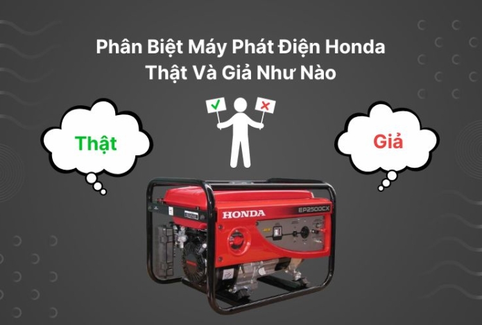 Phân Biệt Máy Phát Điện Honda Thật Và Giả Như Nào