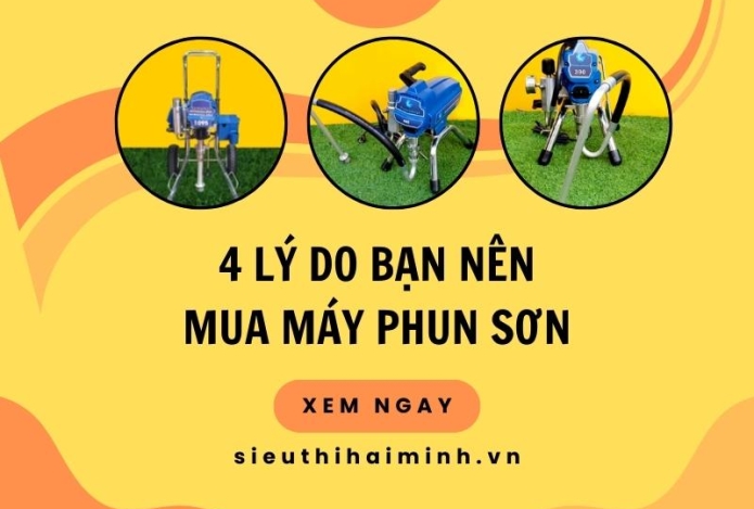 4 lý do bạn nên mua máy phun sơn chống thấm ngay hôm nay
