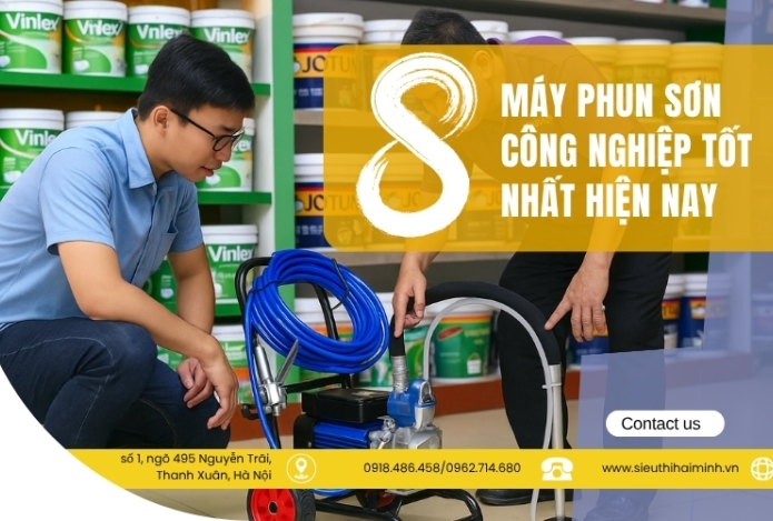 8 máy phun sơn công nghiệp tốt nhất hiện nay