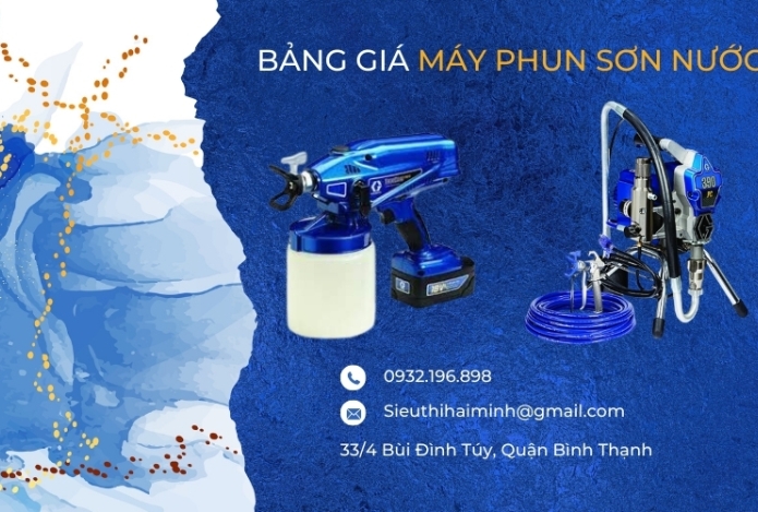 Bảng giá máy phun sơn nước cập nhật mới nhất năm 2024