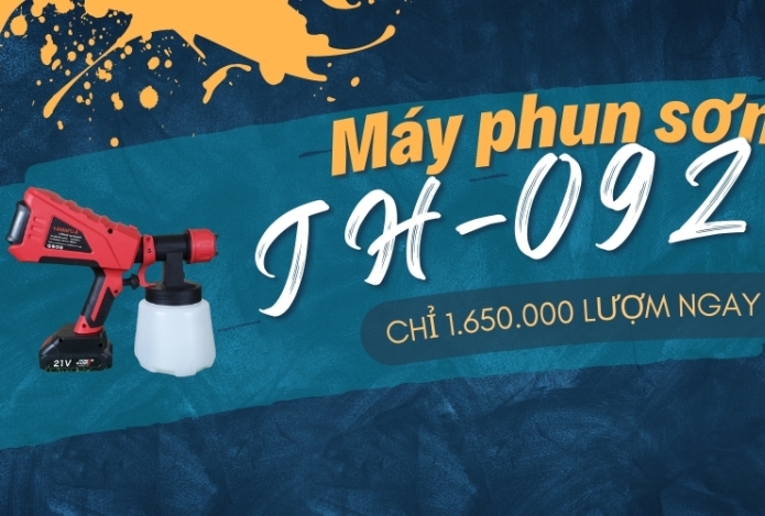 Chỉ 1.650.000 Lượm Ngay Máy Phun Sơn Chạy Pin JH-09Z