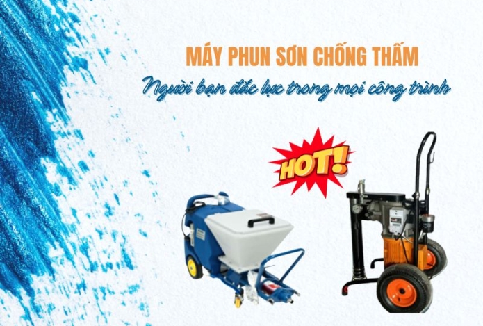 Máy Phun Sơn Chống Thấm - Người Bạn Đắc Lực Trong Mọi Công Trình