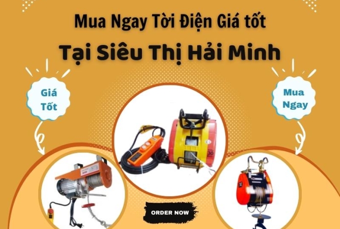 Mua ngay máy tời điện giá tốt tại Siêu thị Hải Minh