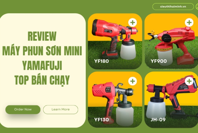 Review Máy Phun Sơn Mini Yamafuji, Top Bán Chạy