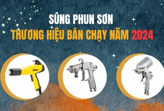 Súng phun sơn – thương hiệu bán chạy năm 2024