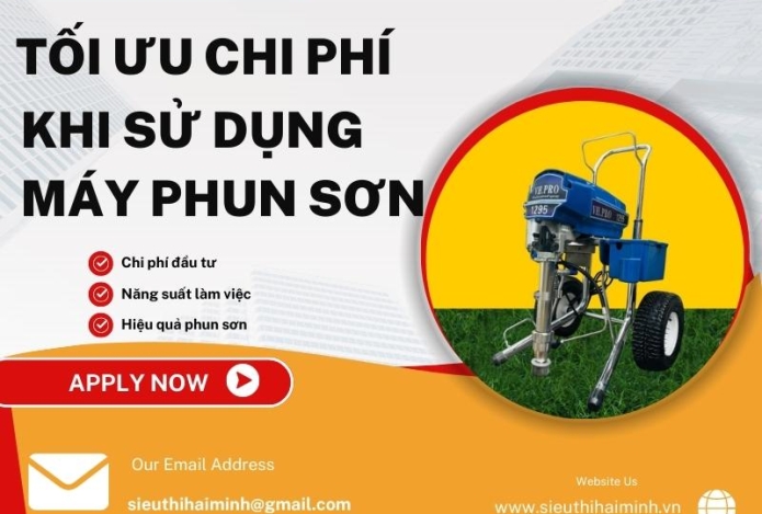 Tối ưu chi phí khi sử dụng máy phun sơn