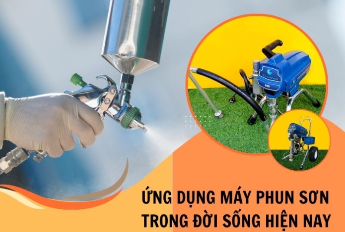 Ứng dụng máy phun sơn trong đời sống hiện nay