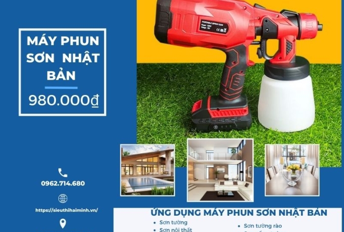 Có nên mua máy phun sơn cầm tay Nhật Bản Hay không?