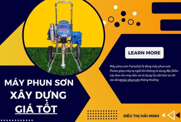 Máy phun sơn xây dựng giá tốt Tháng 8