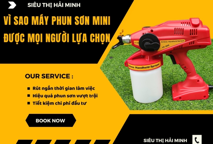 Vì sao máy phun sơn mini được mọi người lựa chọn