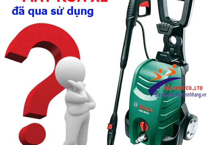Phân tích ưu nhược điểm khi mua máy rửa xe gia đình thanh lý