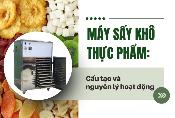 Máy sấy khô thực phẩm: Cấu tạo và nguyên lý hoạt động