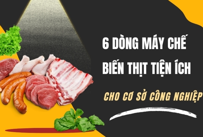 6 Dòng Máy Chế Biến Thịt Tiện Ích Cho Cơ Sở Công Nghiệp
