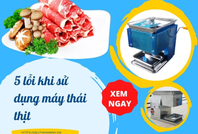Máy Thái Thịt Tươi Sống Bị Lỗi - Phải Làm Sao?