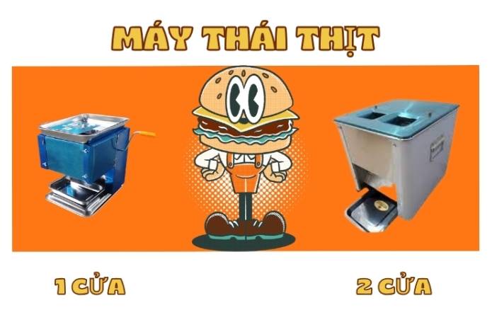 Nên Mua Máy Thái Thịt Sống 1 Cửa Hay 2 Cửa?