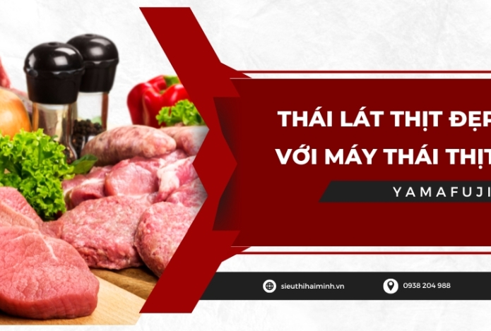 Thái Lát Thịt Đẹp Với Máy Thái Thịt Yamafuji