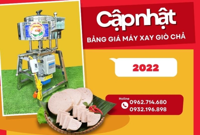 Giá máy xay giò chả hiện nay là bao nhiêu? Bảng giá máy xay giò năm 2022