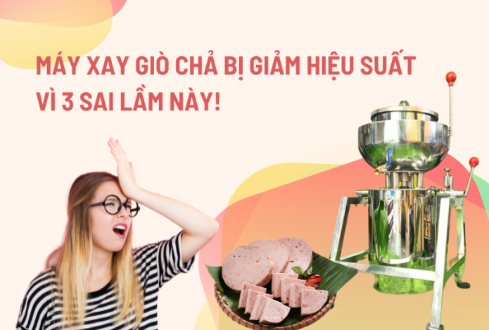 Máy Xay Giò Chả Bị Giảm Hiệu Suất Vì 3 Sai Lầm Này!