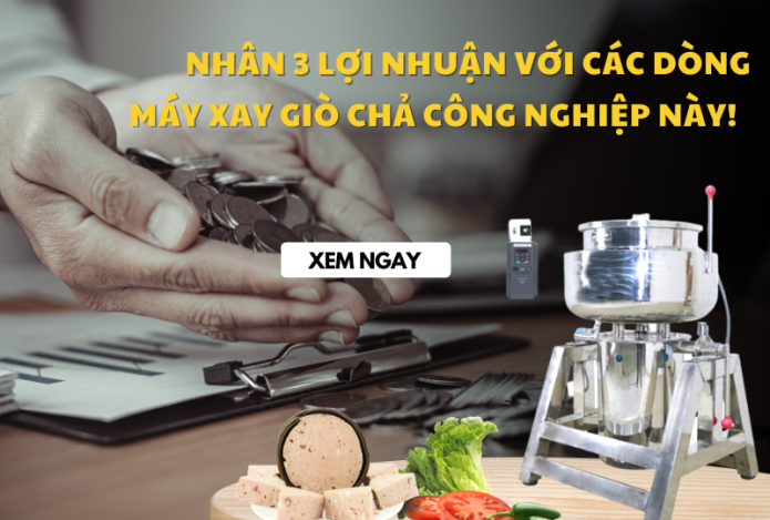 Nhân 3 Lợi Nhuận Với Các Dòng Máy Xay Giò Chả Công Nghiệp Này!